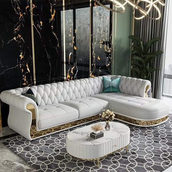 Show details for Contemporary L-Shaped Sofa Set | Modern Living Room Furniture Collection - A&OLS41 Picture of Contemporary L-Shaped Sofa Set | Modern Living Room Furniture Collection - A&OLS41
