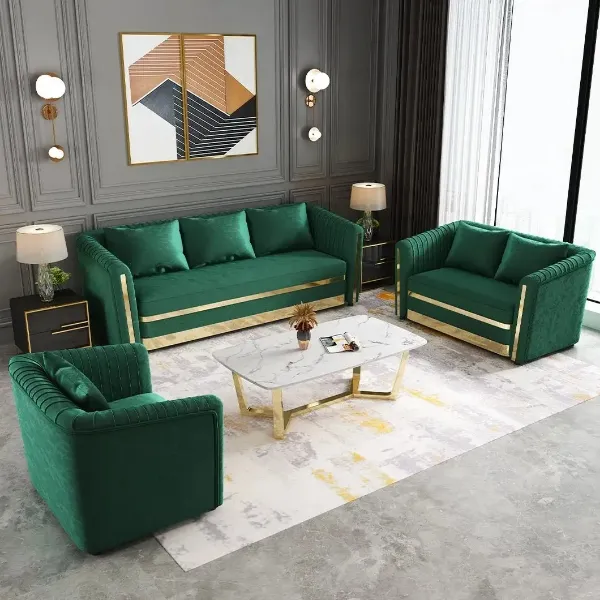 Show details for Contemporary 3-Seater Sofa Bed (Daybed): Genuine Leather & High-Density Foam Comfort Contemporary 3-Seater Sofa Bed (Daybed): Genuine Leather & High-Density Foam Comfort